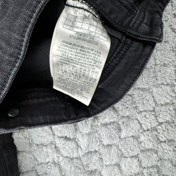 Guess Black Denim Jacket Button-Up Biker Multiple Pockets Womens‎ Size S - Picture 11 of 11